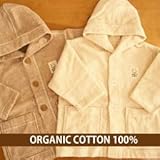 メイドインアース ベビーパーカーバスローブ2枚セット きなり