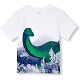 THE CHILDREN'S PLACE(ザ・チルドレンズプレイス) ショートスリーブダイナソーグラフィックティ ホワイト トップス半袖Tシャツ 2歳【並行輸入】