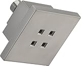 Delta Faucet 75178SN Universal Showering Components Square H2Okinetic Showerhead, Satin Nickel [並行輸入