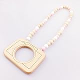 Mamimami Home 木製　おしゃぶり　歯固めジュエリー 噛むブナのカメラ　シリコーン　授乳ネックレス　BPAフリー