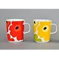 マリメッコ UNIKKO（ウニッコ）マグカップ (赤、黄 セット)