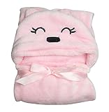 (よキーよ) Yokeeyo ベビー用おくるみ あったかタオルケット フードタオル 湯上りタオル パイル地 可愛い フカフカ 新生児 赤ちゃん フワフワ 男の子 女の子 男女児 秋冬グローブ