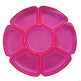 Large Neon Pink Dip/Nibbles Platter by Shower My Baby