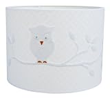 Taftan Owl Pendant Lampshade Diameter 35cm (White) by Taftan