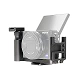 SIUTATDSH カメラグリップ 適用 Sony ソニー RX100 I II III IV V VI VII RX100 M1 M2 M3 M4 M5 M6 M7 専用 L型クイックリリースプレート、電池交換でき、三脚設置でき、Arca Swiss規格