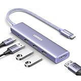 UGREEN Revodok 105 USB Cハブ 5-IN-1 HDMI 出力 (パープル)