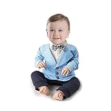 紳士服　男の子 フォーマル　ベビー　カバーオール　長袖　ロンパース　小粋　七五三可愛い　春秋冬　お宮参り　二点セット　ジャンプスーツ　オーバーオール　子ども服 男の子服 (95, グレー)