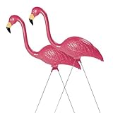 Sculptural Gardens Pink Flamingo Lawn Ornament, Pair [並行輸入品]