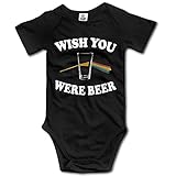 Wish You Were Beer 女の子の赤ちゃんショートスリーブオニーショーツ下着新生児の下着