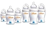 Munchkin Latch Anti-Colic 4 Ounce & 8 Ounce Baby Bottle, 6 Count by Munchkin