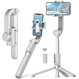 XXZU スマホジンバルスタビライザー オートバランス ブレない自撮り棒 スマホ三脚 Android/iphone対応 片手持ち単軸 4段階