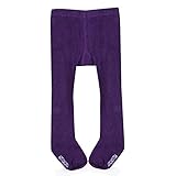 ベビーガールズタイツ新生児から赤ちゃんTights 服装 パンディーストッキング Children Pantyhose (0-9m, ダークパープル)