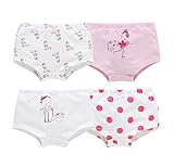子供用下着4点セットラブリーコットンリトルガールズパンツ、身長100-110cm、C