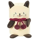 ぬくぬくネコブランケット　アイボリー