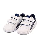 [プーマ] PUMA 女の子 男の子 キッズ ベビー 子供靴 運動靴 通学靴 ベビーシューズ スニーカー スマッシュ デニム 2 V インファント ストラップ SMASH DENIM 2 V INF 