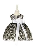 Dressforlessブラックエレガントレース花ベビードレスリボンサッシ US サイズ: L カラー: ホワイト