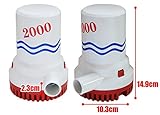 Sea the Stars　1分間に約126Lの汲み上げ能力！12V専用　ビルジポンプ [ 2000GPH ]