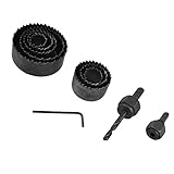 uxcell　木工用穴あけ ドリルビット　ホールソーセット ツール ボックス 木工19mm 22mm 29mm