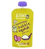 Ella's Kitchen Bubble + Squeak with Leeks from 6 Months 120g (Pack of 2) - 6ヶ月120グラムからのネギとエラのキッチンバブル