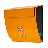 郵便ポスト　メールボックス　郵便受け　壁掛け　マグネット付きポスト　ポスト　玄関収納　インテリアポスト Europeanシリーズ5003マグネットオレンジ