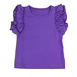 (ウェニキッズ) Wennikidsタンクトップ リトルガールズ フリル付き 無地 US サイズ: XX-Large / 5T カラー: パープル