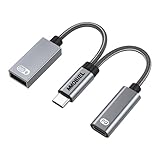 MMOBIEL USB-C - USB アダプター OTG - 2 in 1 スプリッター USB C - USB A および USB C - Type-C 充電器 PD 60W - iPad、iPhone 15、MacBook、Samsung Galaxy S、Galaxy Tab、Xiaomi と互換性あり - アルミニウム
