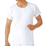 愛情らくらく(男性用)ワンタッチ半袖シャツ ホワイトL