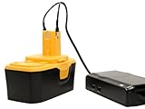 Ryobi P300 互換バッテリー + 充電器 : Ryobi 18V 電動 工具用 対応バッテリー,充電器 (1300mAh, 18V, ニカド)