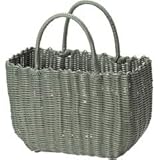 ちどり産業 業務用 PPバスケット 持ち手付きかご モスグリーン 91-10MG