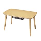 パーソナルこたつテーブル パブロ 75x45cm ナチュラル