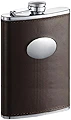 Visol VF5020 Devlin Brown Groomsmen Hip Flask - 8 oz