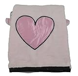 Little Beginnings Heart Logo Soft Fleece Baby Blanket Pink by Little Beginnings