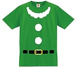 [シャレもん] クリスマス サンタ コスプレ おもしろTシャツ【緑T】 【M】