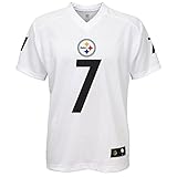 NFL Boys 4 – 7 Ben Roethlisberger Pittsburgh Steelers Player Name & Number VネックTシャツ、スモール/（4）、ホワイト