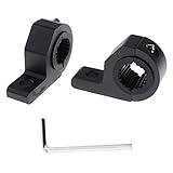 Perfk 車用　ランプパーツ　ライトバー　マウントブラケット　クランプ　ホルダー　28mm〜32mm　2点セット