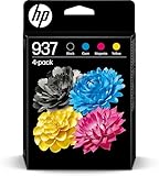 HP 937 CMYK オリジナルインクカートリッジ 4パック 937 マルチパック ブラック/シアン/マゼンタ/イエロー (6C400NE)