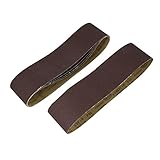 uxcell サンドペーパー 研磨ベルト アブレシブ ダークブラウン 60グリット 5個