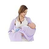 MOTHER'S ARMS 多機能授乳ポンチョ ケープマフラー (パープル（ボタン）)