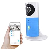 Platerスマートベビーモニター Wifiビデオモニター 防犯カメラ ［双方向音声通信］P2P 暗視 撮影 動作検知 TF Card サポートIphone/Ipad/Android スマホ対応 (青