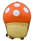 子供用 大人用 キノコ リュックサック レッド オレンジ グリーン イエロー 4色 キッズ 出産祝い プレゼント ギフト (オレンジ)