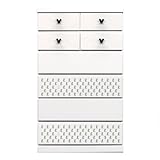 アルファタカバ ディズニー家具シリーズ シンプルミッキー 80cm幅6段 ブラック