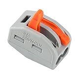 LOUFIMIDON コンパクトワイヤコネクタ ターミナルブロックコネクター PCT-215ターミナルブロックコネク （2ポート・50パック） 