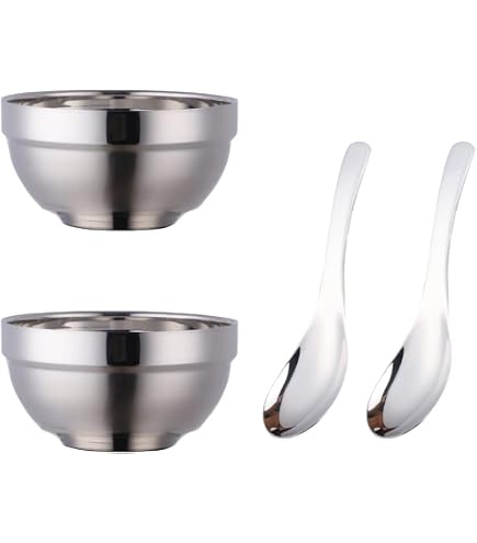 Amazon | 韓国式 茶碗 プレミアム 5点セット [茶碗, 蓋(福印), 箸