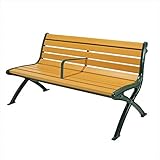 ミヅシマ工業　セパレートベンチSB1　背付　SB1-SW 244-0072　【ガーデンベンチ・公共向