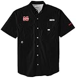 NCAA Nebraska CornhuskersメンズCollegiate Bonehead半袖シャツ、ブラック、ミディアム