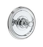 Jado 853535.144 Classic Pressure Balance Shower Valve Trim Kit with Cross Handle, Brushed Nickel [並行