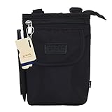 CACHIL Sweatproof Nylon Big Capacity Crossbody Bag Cell Phone Belt Pouch Hiking Waist Pack for 6 inc