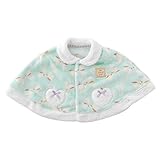 (チャックル) chuckle *スウィートガール*リボン柄ソフトボアマント グリーン 60-90cm P5401-00-70