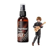 Mdikawe ギターオイル、ギターレモンオイル - ウッドギター用レモンオイルギターポリッシュクリーナー | 指板レモンポリッシュとオイルケアギター弦クリーナーツール 指板と弦用 80ml