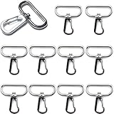 [クラフトパーツ屋] ナスカン 30mm 10個 ショルダーベルト キーホルダー (シルバー)